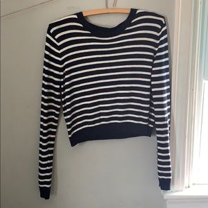 Forever 21 striped cropped sweater